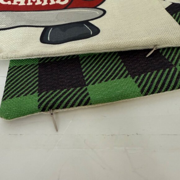 Grinch Christmas Pillow Covers Set of 2 Festive Decorative Throw Cushion Cases - Picture 5 of 12